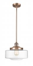  201S-AC-G692-12 - Bridgeton - 1 Light - 12 inch - Antique Copper - Stem Hung - Mini Pendant