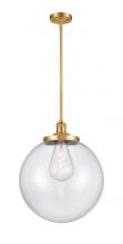 Innovations Lighting 201S-SG-G202-16 - Beacon - 1 Light - 16 inch - Satin Gold - Stem Hung - Pendant