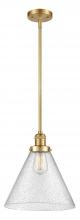 Innovations Lighting 201S-SG-G44-L - Cone - 1 Light - 12 inch - Satin Gold - Stem Hung - Mini Pendant