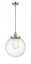 Innovations Lighting 201S-SN-G204-14 - Beacon - 1 Light - 14 inch - Brushed Satin Nickel - Stem Hung - Pendant