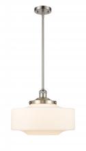  201S-SN-G691-16 - Bridgeton - 1 Light - 12 inch - Brushed Satin Nickel - Stem Hung - Mini Pendant