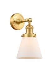 Innovations Lighting 203-SG-G61 - Cone - 1 Light - 6 inch - Satin Gold - Sconce