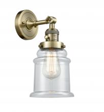  203SW-AB-G182 - Canton - 1 Light - 7 inch - Antique Brass - Sconce