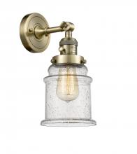 Innovations Lighting 203SW-AB-G184 - Canton - 1 Light - 7 inch - Antique Brass - Sconce