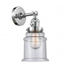  203SW-PC-G184 - Canton - 1 Light - 7 inch - Polished Chrome - Sconce