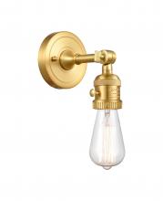 Innovations Lighting 203SW-SG-LED - Bare Bulb - 1 Light - 5 inch - Satin Gold - Sconce