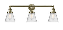 Innovations Lighting 205-AB-G64 - Cone - 3 Light - 30 inch - Antique Brass - Bath Vanity Light