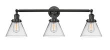 Innovations Lighting 205-BK-G42 - Cone - 3 Light - 32 inch - Matte Black - Bath Vanity Light