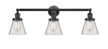  205-OB-G62 - Cone - 3 Light - 30 inch - Oil Rubbed Bronze - Bath Vanity Light