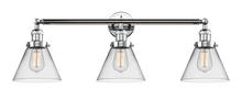 Innovations Lighting 205-PC-G42 - Cone - 3 Light - 32 inch - Polished Chrome - Bath Vanity Light