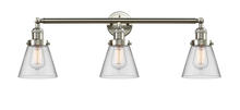 Innovations Lighting 205-SN-G62 - Cone - 3 Light - 30 inch - Brushed Satin Nickel - Bath Vanity Light