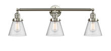 Innovations Lighting 205-SN-G64 - Cone - 3 Light - 30 inch - Brushed Satin Nickel - Bath Vanity Light