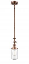  206-AC-G314 - Dover - 1 Light - 5 inch - Antique Copper - Stem Hung - Mini Pendant