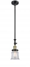 Innovations Lighting 206-BAB-G182S - Canton - 1 Light - 5 inch - Black Antique Brass - Stem Hung - Mini Pendant