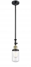  206-BAB-G312 - Dover - 1 Light - 5 inch - Black Antique Brass - Stem Hung - Mini Pendant