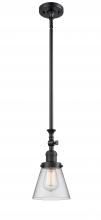 Innovations Lighting 206-BK-G62 - Cone - 1 Light - 6 inch - Matte Black - Stem Hung - Mini Pendant