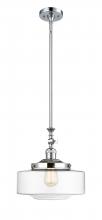  206-PC-G692-12 - Bridgeton - 1 Light - 12 inch - Polished Chrome - Stem Hung - Mini Pendant