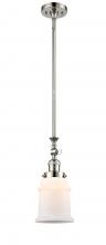  206-PN-G181 - Canton - 1 Light - 6 inch - Polished Nickel - Stem Hung - Mini Pendant