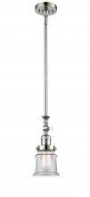  206-PN-G182S - Canton - 1 Light - 5 inch - Polished Nickel - Stem Hung - Mini Pendant