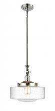  206-PN-G694-12 - Bridgeton - 1 Light - 12 inch - Polished Nickel - Stem Hung - Mini Pendant