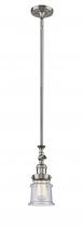 Innovations Lighting 206-SN-G184S - Canton - 1 Light - 5 inch - Brushed Satin Nickel - Stem Hung - Mini Pendant