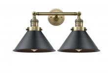 Innovations Lighting 208-AB-M10-BK - Briarcliff - 2 Light - 19 inch - Antique Brass - Bath Vanity Light