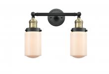  208-BAB-G311 - Dover - 2 Light - 14 inch - Black Antique Brass - Bath Vanity Light