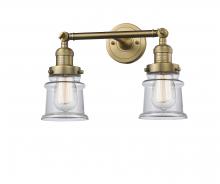  208-BB-G182S - Canton - 2 Light - 17 inch - Brushed Brass - Bath Vanity Light