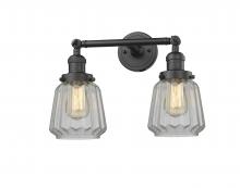  208-OB-G142 - Chatham - 2 Light - 16 inch - Oil Rubbed Bronze - Bath Vanity Light