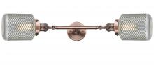 Innovations Lighting 208L-AC-G262 - Stanton - 2 Light - 6 inch - Antique Copper - Bath Vanity Light