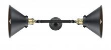 Innovations Lighting 208L-BAB-M10-BK - Briarcliff - 2 Light - 10 inch - Black Antique Brass - Bath Vanity Light