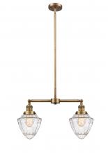 Innovations Lighting 209-BB-G664-7 - Bullet - 2 Light - 24 inch - Brushed Brass - Stem Hung - Island Light