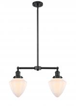 Innovations Lighting 209-OB-G661-7 - Bullet - 2 Light - 24 inch - Oil Rubbed Bronze - Stem Hung - Island Light