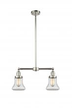 Innovations Lighting 209-PN-G192 - Bellmont - 2 Light - 21 inch - Polished Nickel - Stem Hung - Island Light