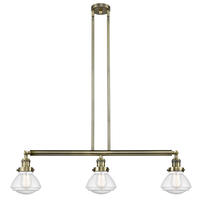 Innovations Lighting 213-AB-G324 - Olean - 3 Light - 39 inch - Antique Brass - Stem Hung - Island Light