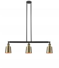 Innovations Lighting 213-BAB-M9-AB - Addison - 3 Light - 38 inch - Black Antique Brass - Stem Hung - Island Light