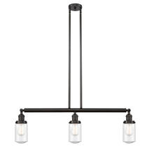 Innovations Lighting 213-OB-G314 - Dover - 3 Light - 37 inch - Oil Rubbed Bronze - Stem Hung - Island Light