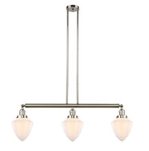 Innovations Lighting 213-PN-G661-7 - Bullet - 3 Light - 38 inch - Polished Nickel - Stem Hung - Island Light