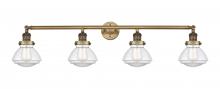 Innovations Lighting 215-BB-G322 - Olean - 4 Light - 43 inch - Brushed Brass - Bath Vanity Light