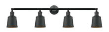 Innovations Lighting 215-BK-M9-BK - Addison - 4 Light - 42 inch - Matte Black - Bath Vanity Light