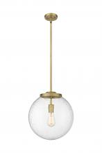 Innovations Lighting 221-1S-BB-G204-14 - Beacon - 1 Light - 16 inch - Brushed Brass - Cord hung - Pendant