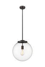 Innovations Lighting 221-1S-OB-G202-14 - Beacon - 1 Light - 16 inch - Oil Rubbed Bronze - Cord hung - Pendant