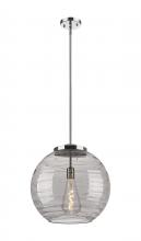 Innovations Lighting 221-1S-PC-G1213-16SM - Athens Deco Swirl - 1 Light - 16 inch - Polished Chrome - Cord hung - Pendant