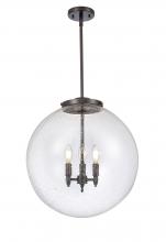 Innovations Lighting 221-3S-OB-G204-18-LED - Beacon - 3 Light - 18 inch - Oil Rubbed Bronze - Cord hung - Pendant