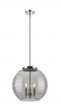 Innovations Lighting 221-3S-PC-G1213-16SM - Athens Deco Swirl - 3 Light - 16 inch - Polished Chrome - Cord hung - Pendant