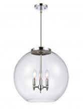 Innovations Lighting 221-3S-PC-G122-18-LED - Athens - 3 Light - 18 inch - Polished Chrome - Cord hung - Pendant