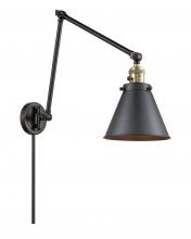  238-BAB-M13-BK - Appalachian - 1 Light - 8 inch - Black Antique Brass - Swing Arm