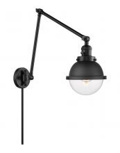 Innovations Lighting 238-BK-HFS-62-BK - Hampden - 1 Light - 7 inch - Matte Black - Swing Arm