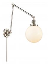 Innovations Lighting 238-PN-G201-8 - Beacon - 1 Light - 8 inch - Polished Nickel - Swing Arm