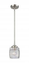 Innovations Lighting 284-1S-SN-G302 - Colton - 1 Light - 6 inch - Brushed Satin Nickel - Cord hung - Mini Pendant